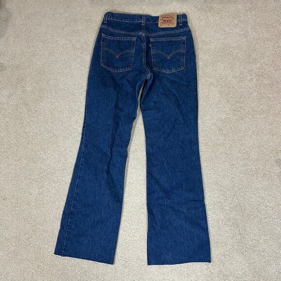Vintage Levi's Strauss & Co 517 Bootcut high Rise Jeans Dark Wash Blue Size 11 - Picture 4 of 8